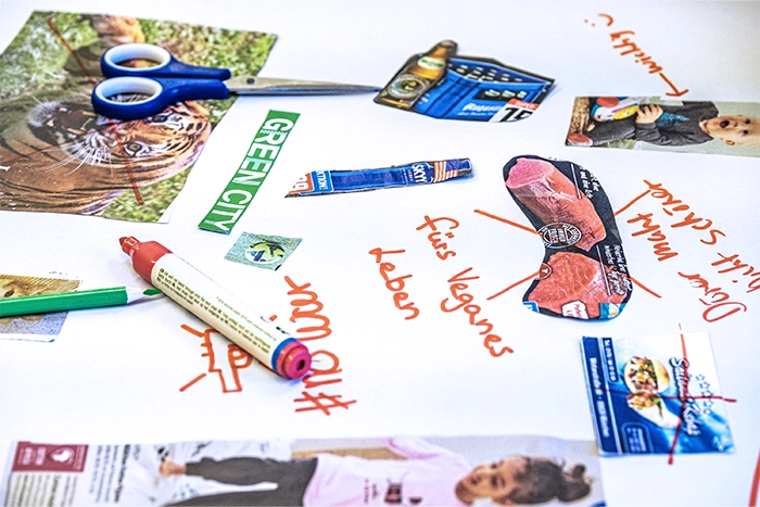 Eine Collage mit Projektideen